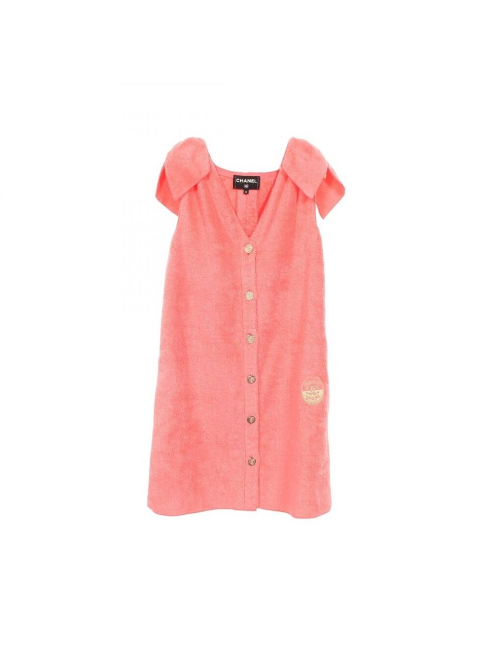 Chanel Dress Coco Beach Pile Sleeveless Cotton